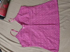 Cute Pink Eyelet Camisole