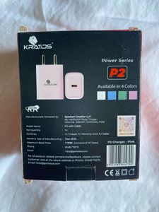 PINK color Kratos 25W Adapter with Cable