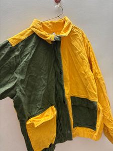 Color Block Corduroy Jacket
