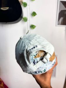 White Baseball Cap with 'P' logo