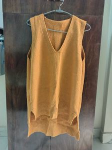 Brown Sleeveless Swater