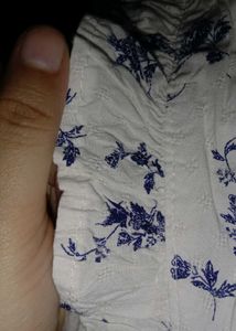 White Floral one piece dress