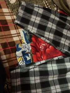 Warm Checked Casual Pants