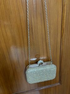 Rhinestone Studded Clutch