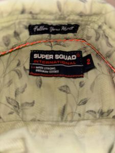 Super Squad Boys Leaf Print Shirt