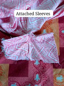 Chic Pink Chevron Kurta