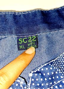 Stylish Blue Denim Kurta