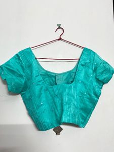Beautiful Teal Embroidered Blouse