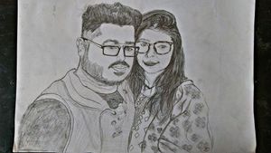 Custom Pencil Sketch Portrait