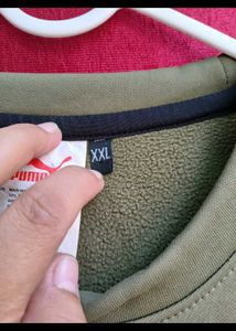 Puma Olive Green Sweatshirt