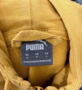 Puma Yellow Zip-Up Hoodie