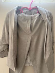 Light Gray Blazer and Pants Set
