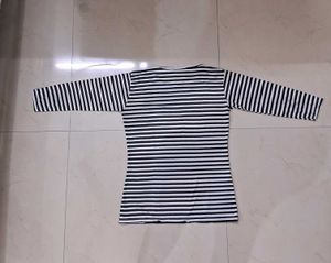 Striped 3/4 Sleeve Top