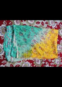 Floral Print Saree