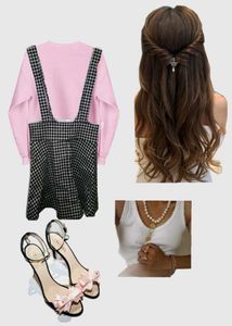 Korean Black&amp;white Skirt🛍