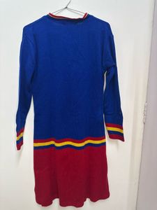 Colorful Knit Mini Dress