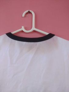White Crop Top University Tokyo Print