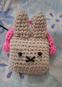 Cute Crochet Bunny Airpod case