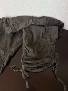 Y2K Cargo Capris - Brown