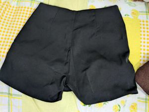 Newme Solid Layered Wrap Skorts