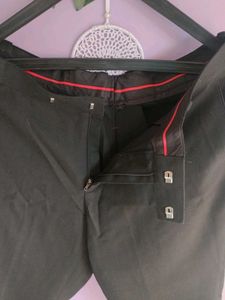 Black Straight Leg Trousers