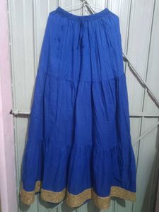 Blue Ethnic Skirt