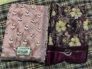 Beautiful Pink and parple saree offers