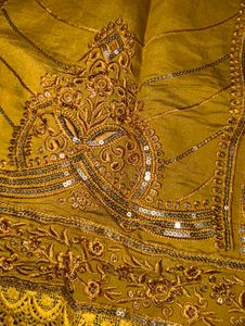 Embellished Mustard Kurta Set