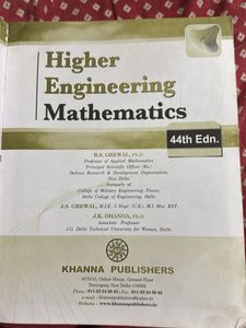 Higher Engineering Mathematics Book