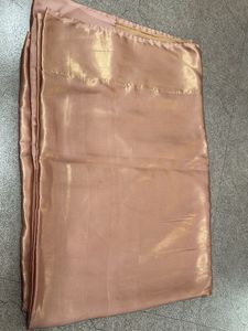Elegant Rose Gold Silk Saree