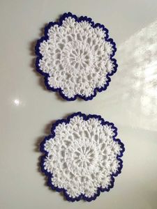 Handmade Crocheted Doilies (Set of 2)