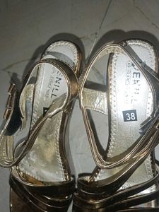 Gold Wedge Heels