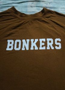 Trendy Cropped "BONKERS" T-Shirt