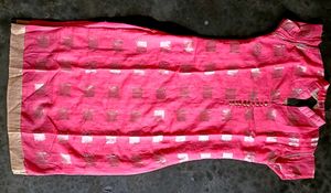 Elegant Pink &amp; Gold Kurta
