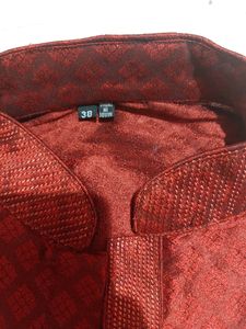 red deginer set ♥️ men pant kurta