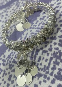 Sparkling Gemstone Charm Bracelet