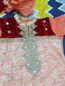 Heavy Embroidered Premium Quality Velvet Suit