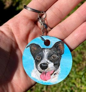 Custom Pet Potraits Keychains