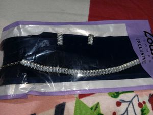 Sparkling CZ Stone Necklace & Earring Set 😉🤩😵🖤