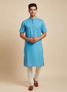 Men's Blue Kurta