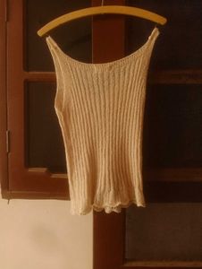 Ribbed Knit V-Neck Tank Top