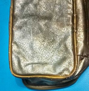 Gold Cosmetic Pouch/Bag