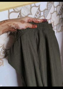 (New) olive Plazo pant