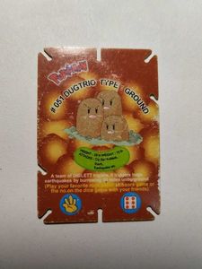 Cheetos Pokemon Jenga Card DUGTRIO