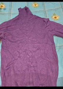 Purple Turtleneck Sweater and new shampoo free