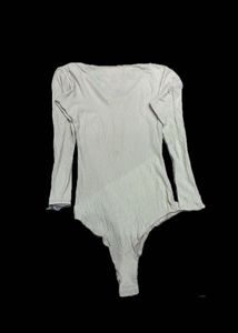 Ribbed Long Sleeve Bodysuit