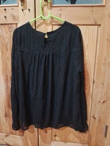 Elegant Black Long Sleeve Top