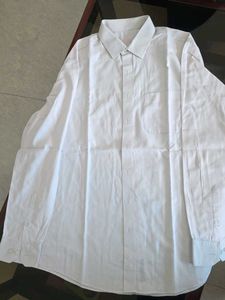 Classic White Men's Dress Shirt