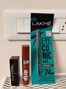 MARS drip mist+Pilgrim+ Lakme Eyeconic Kajal