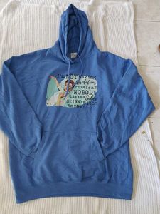 Authantic Blue Graphic Hoodie